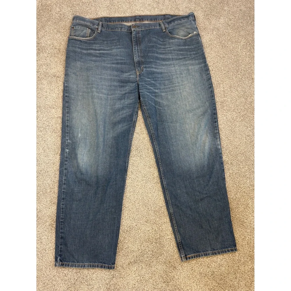 Levis 550 Relaxed Fit Jeans Mens 48x32 Medium Wash Blue Denim‎ 100% Cotton